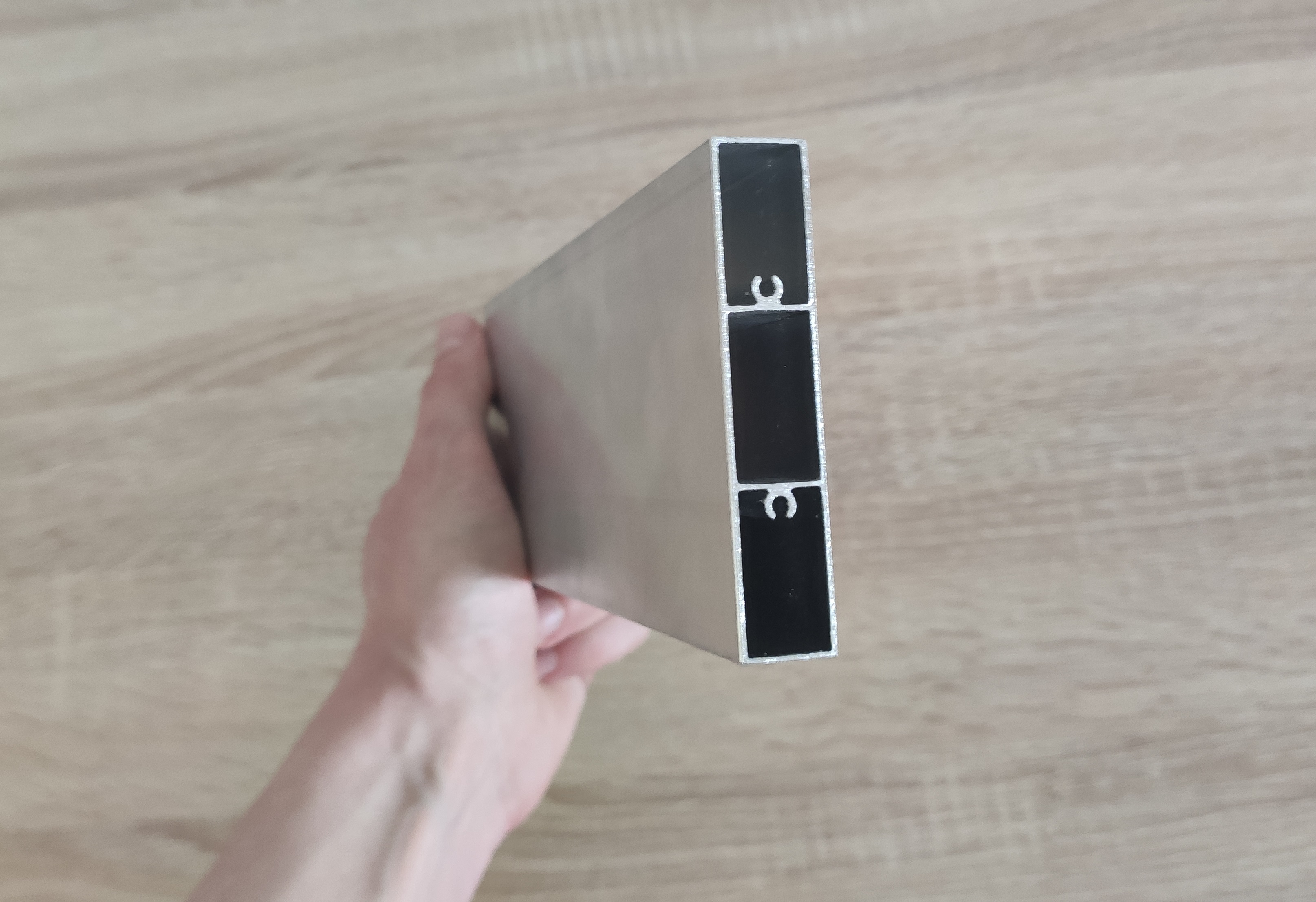 Aluminiumslamel rektangulær