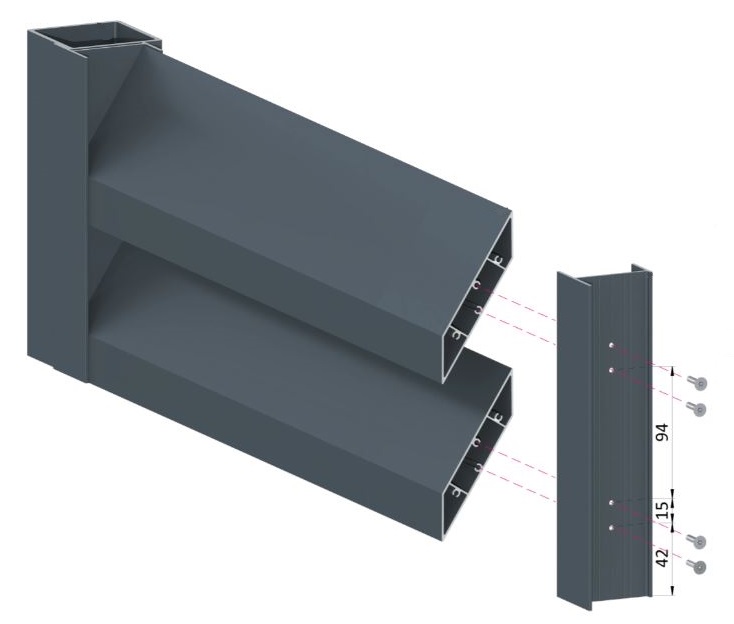parallelogramformet lamel