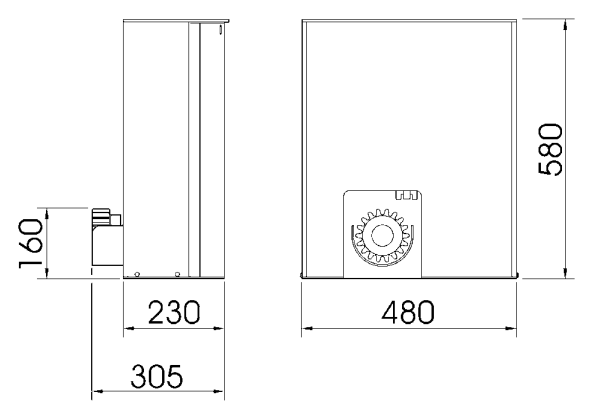 TUB4000 – original måltegning i millimeter TUB4000 – original måltegning i millimeter