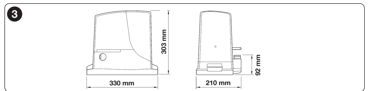 ROX1000 – mål 330 × 210 × 303 mm ROX1000 – mål 330 × 210 × 303 mm