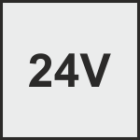 24 V-drev til dobbeltfløjede porte