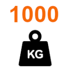 Portens vægt op til 1000kg
