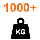 Portvægt over 1000 kg