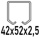 Til C-profil 42x52x2,5 mm