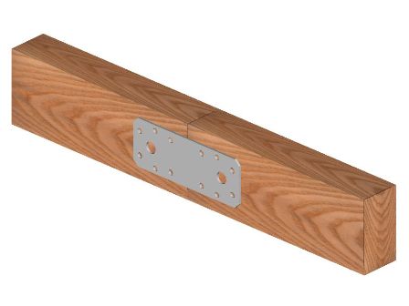 Eksempel på brug af konstruktionsbeslag med huller