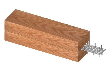 Eksempel på brug af dobbeltsidet knudeplade