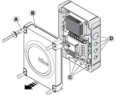 Montering af NICE MC424LR10-styrecentral