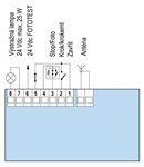 Tilslutningsdiagram for NICE Road 400-portåbner
