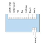 Tilslutningsdiagram for NICE Robus 1000-motoren