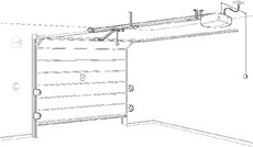 Sektionsopdelt garageport
