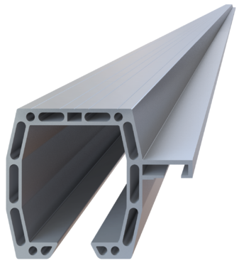 Aluminium-C-profil til skydeport Aluminium-C-profil til skydeport