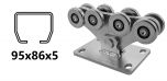 CAIS SPEED ME-løbevogn til C-profil 95 × 86 × 5 mm