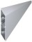 Aluminiumshegnslamel 108x16 mm, parallelogramform, 6 m