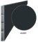 Aluminiumhegnslamel 160x16 mm, antracit med glat overflade, 2 meter
