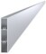 Aluminiumhegnslamel 80x16 mm, rektangulær, uden overfladebehandling, 2 m