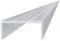Aluminium U-profil til fastgørelse af lameller, bredde 50 mm, AL-UP3, 3 m