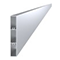 Aluminiumstaklamel 100x16 mm, rektangulær, uden overfladebehandling, 2 m