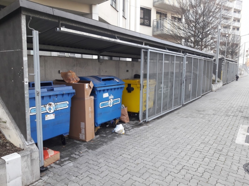 Afskærmning af containerpladser Afskærmning af containerpladser